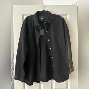 Hudson Jeans Black Shirt Jacket